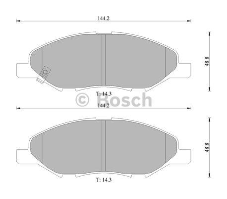 Bosch 0 986 AB1 418 Гальмівні колодки, комплект 0986AB1418: Купити в Україні - Добра ціна на EXIST.UA!
