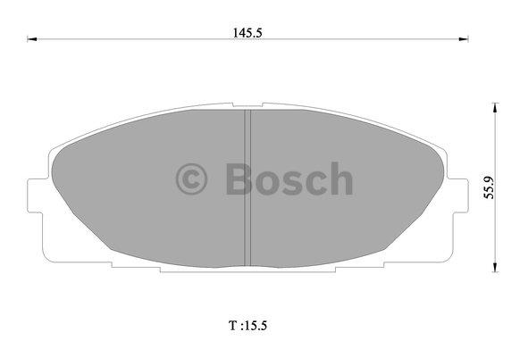 Bosch 0 986 AB1 419 Гальмівні колодки, комплект 0986AB1419: Купити в Україні - Добра ціна на EXIST.UA!