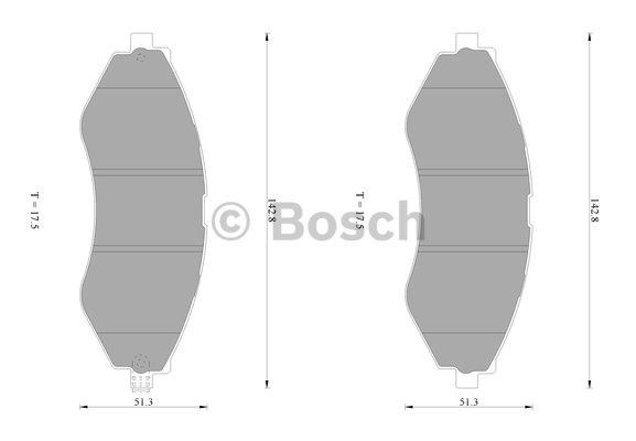 Bosch 0 986 AB1 433 Гальмівні колодки, комплект 0986AB1433: Купити в Україні - Добра ціна на EXIST.UA!