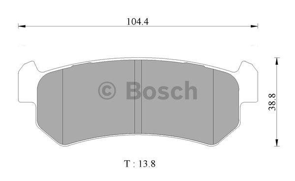 Bosch 0 986 AB1 442 Гальмівні колодки, комплект 0986AB1442: Приваблива ціна - Купити в Україні на EXIST.UA!