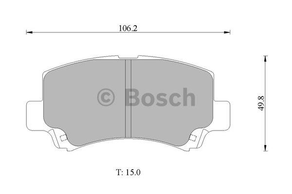 Bosch 0 986 AB1 460 Гальмівні колодки, комплект 0986AB1460: Купити в Україні - Добра ціна на EXIST.UA!