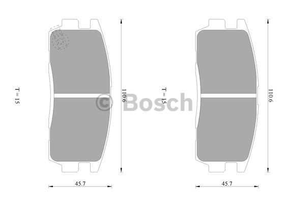 Bosch 0 986 AB1 470 Гальмівні колодки, комплект 0986AB1470: Купити в Україні - Добра ціна на EXIST.UA!