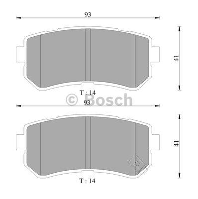 Bosch 0 986 AB1 497 Гальмівні колодки, комплект 0986AB1497: Купити в Україні - Добра ціна на EXIST.UA!