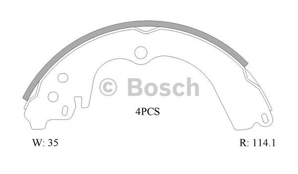 Bosch 0 986 AB1 518 Колодки гальмівні барабанні, комплект 0986AB1518: Купити в Україні - Добра ціна на EXIST.UA!