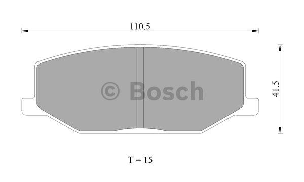 Bosch 0 986 AB2 003 Гальмівні колодки, комплект 0986AB2003: Купити в Україні - Добра ціна на EXIST.UA!