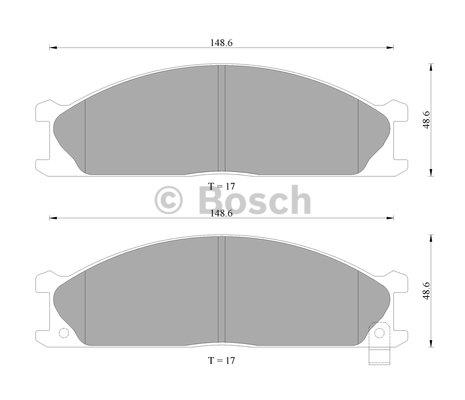 Bosch 0 986 AB2 007 Гальмівні колодки, комплект 0986AB2007: Купити в Україні - Добра ціна на EXIST.UA!