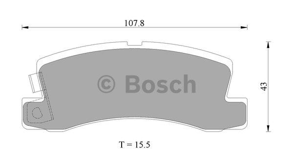 Bosch 0 986 AB2 010 Гальмівні колодки, комплект 0986AB2010: Купити в Україні - Добра ціна на EXIST.UA!