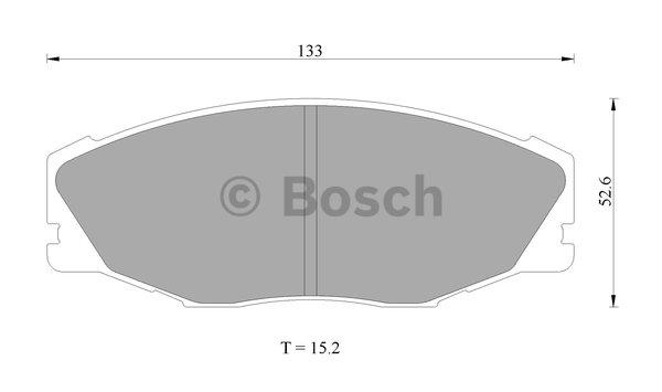 Bosch 0 986 AB2 025 Гальмівні колодки, комплект 0986AB2025: Приваблива ціна - Купити в Україні на EXIST.UA!
