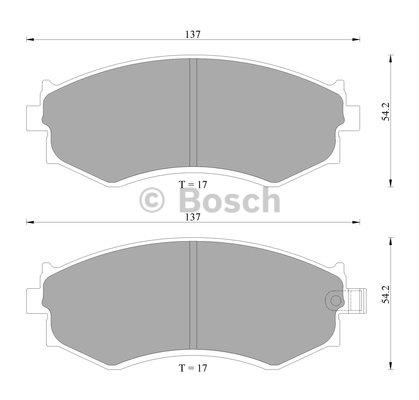 Bosch 0 986 AB2 030 Гальмівні колодки, комплект 0986AB2030: Приваблива ціна - Купити в Україні на EXIST.UA!