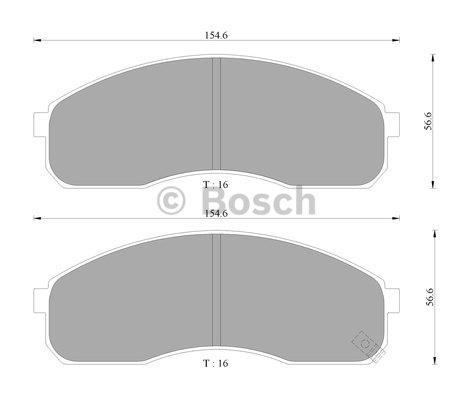 Bosch 0 986 505 096 Гальмівні колодки, комплект 0986505096: Купити в Україні - Добра ціна на EXIST.UA!