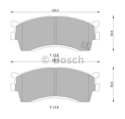 Bosch 0 986 505 097 Гальмівні колодки, комплект 0986505097: Купити в Україні - Добра ціна на EXIST.UA!