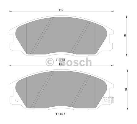 Bosch 0 986 505 099 Гальмівні колодки, комплект 0986505099: Купити в Україні - Добра ціна на EXIST.UA!