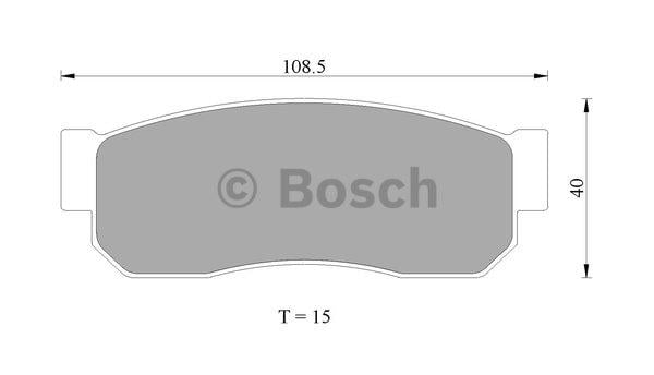 Bosch 0 986 505 334 Гальмівні колодки, комплект 0986505334: Купити в Україні - Добра ціна на EXIST.UA!
