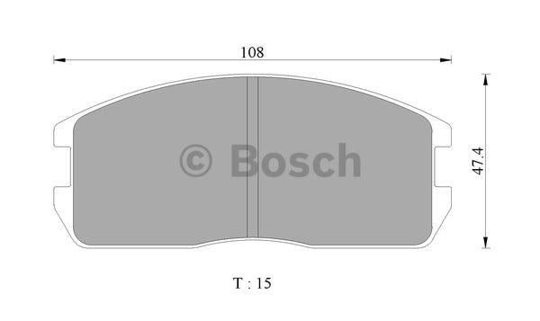 Bosch 0 986 505 335 Гальмівні колодки, комплект 0986505335: Купити в Україні - Добра ціна на EXIST.UA!