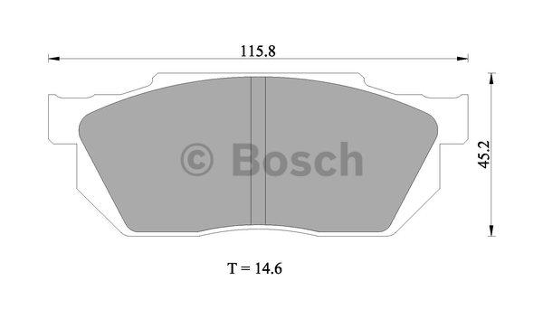 Bosch 0 986 505 337 Гальмівні колодки, комплект 0986505337: Купити в Україні - Добра ціна на EXIST.UA!