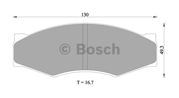 Bosch 0 986 505 344 Гальмівні колодки, комплект 0986505344: Купити в Україні - Добра ціна на EXIST.UA!