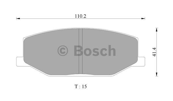 Bosch 0 986 505 345 Гальмівні колодки, комплект 0986505345: Купити в Україні - Добра ціна на EXIST.UA!
