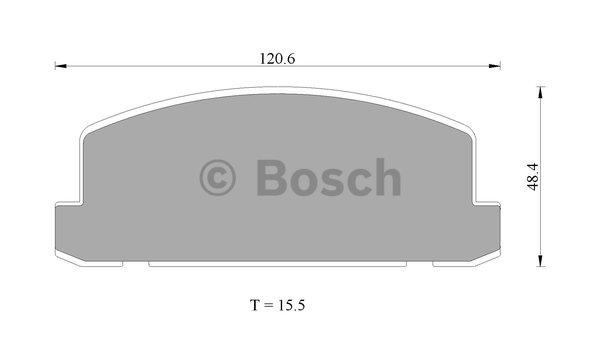 Bosch 0 986 505 348 Гальмівні колодки, комплект 0986505348: Купити в Україні - Добра ціна на EXIST.UA!