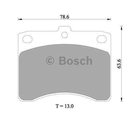 Bosch 0 986 505 358 Гальмівні колодки, комплект 0986505358: Купити в Україні - Добра ціна на EXIST.UA!