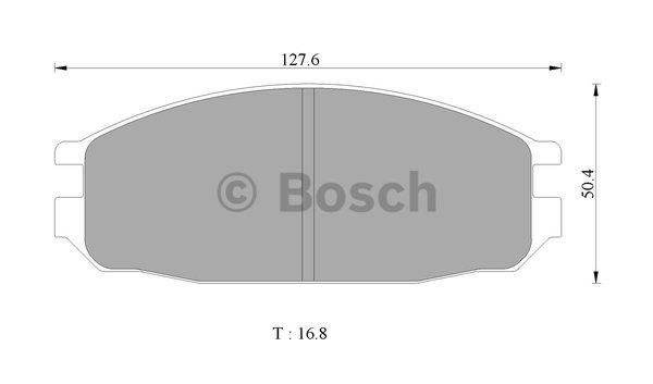 Bosch 0 986 505 364 Гальмівні колодки, комплект 0986505364: Приваблива ціна - Купити в Україні на EXIST.UA!