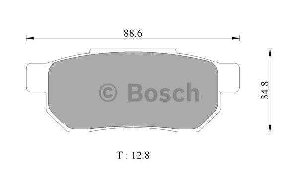 Bosch 0 986 505 374 Гальмівні колодки, комплект 0986505374: Купити в Україні - Добра ціна на EXIST.UA!