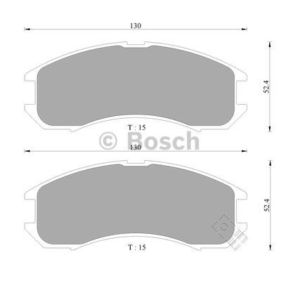 Bosch 0 986 505 378 Гальмівні колодки, комплект 0986505378: Купити в Україні - Добра ціна на EXIST.UA!