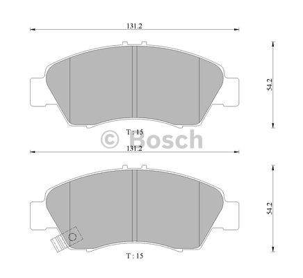 Bosch 0 986 505 406 Гальмівні колодки, комплект 0986505406: Купити в Україні - Добра ціна на EXIST.UA!