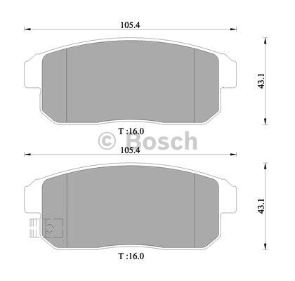 Bosch 0 986 505 407 Гальмівні колодки, комплект 0986505407: Купити в Україні - Добра ціна на EXIST.UA!