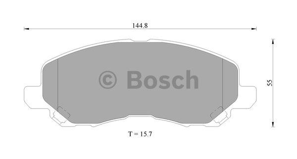 Bosch 0 986 505 408 Гальмівні колодки, комплект 0986505408: Купити в Україні - Добра ціна на EXIST.UA!