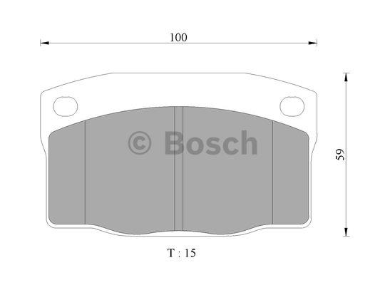 Bosch 0 986 505 628 Гальмівні колодки, комплект 0986505628: Купити в Україні - Добра ціна на EXIST.UA!