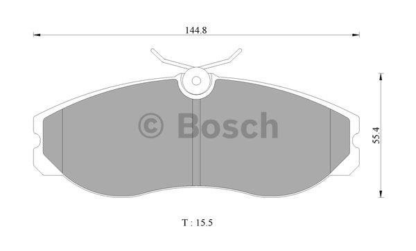 Bosch 0 986 505 646 Гальмівні колодки, комплект 0986505646: Купити в Україні - Добра ціна на EXIST.UA!