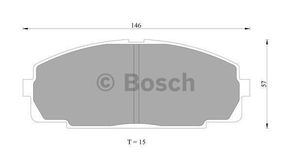 Bosch 0 986 505 666 Гальмівні колодки, комплект 0986505666: Купити в Україні - Добра ціна на EXIST.UA!