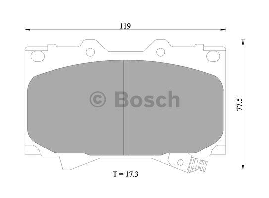 Bosch 0 986 505 670 Гальмівні колодки, комплект 0986505670: Купити в Україні - Добра ціна на EXIST.UA!