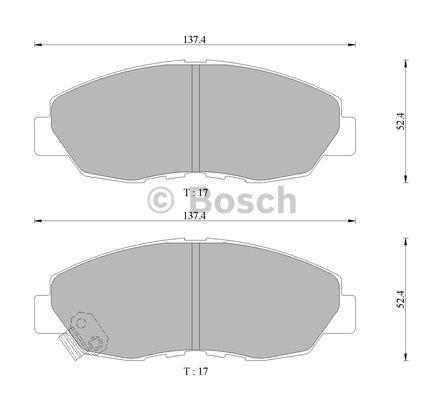 Bosch 0 986 505 674 Гальмівні колодки, комплект 0986505674: Купити в Україні - Добра ціна на EXIST.UA!
