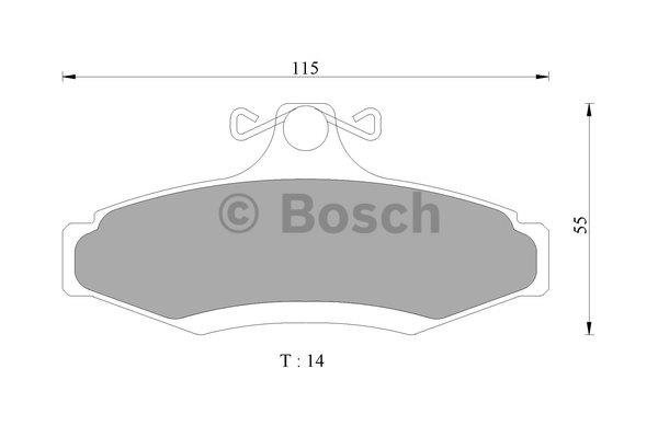 Bosch 0 986 505 675 Гальмівні колодки, комплект 0986505675: Купити в Україні - Добра ціна на EXIST.UA!