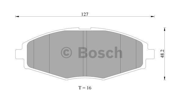Bosch 0 986 505 680 Гальмівні колодки, комплект 0986505680: Купити в Україні - Добра ціна на EXIST.UA!
