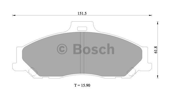 Bosch 0 986 505 681 Гальмівні колодки, комплект 0986505681: Купити в Україні - Добра ціна на EXIST.UA!