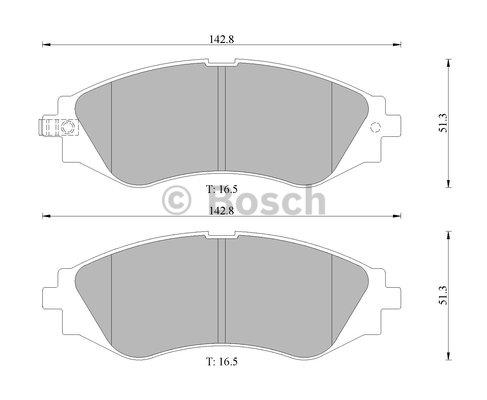 Bosch 0 986 505 683 Гальмівні колодки, комплект 0986505683: Купити в Україні - Добра ціна на EXIST.UA!