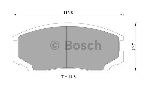 Bosch 0 986 505 693 Гальмівні колодки, комплект 0986505693: Купити в Україні - Добра ціна на EXIST.UA!