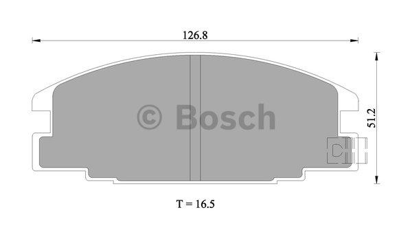 Bosch 0 986 505 700 Гальмівні колодки, комплект 0986505700: Купити в Україні - Добра ціна на EXIST.UA!