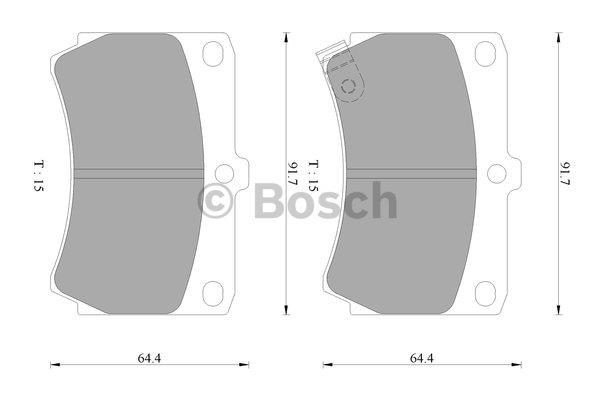 Bosch 0 986 AB2 053 Гальмівні колодки, комплект 0986AB2053: Купити в Україні - Добра ціна на EXIST.UA!