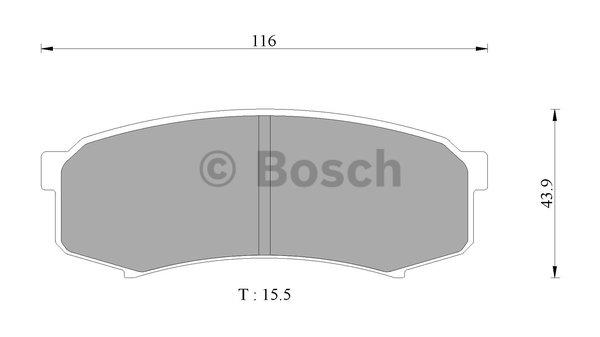 Bosch 0 986 AB2 074 Гальмівні колодки, комплект 0986AB2074: Купити в Україні - Добра ціна на EXIST.UA!