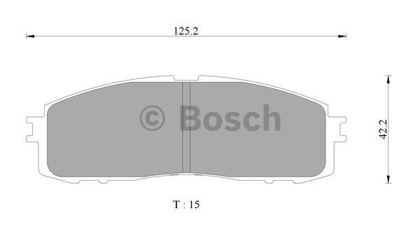 Bosch 0 986 AB2 080 Гальмівні колодки, комплект 0986AB2080: Купити в Україні - Добра ціна на EXIST.UA!