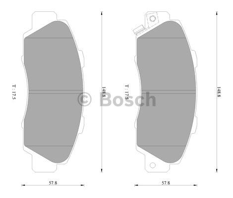 Bosch 0 986 AB2 204 Гальмівні колодки, комплект 0986AB2204: Купити в Україні - Добра ціна на EXIST.UA!