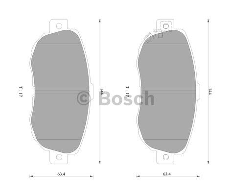 Bosch 0 986 AB2 256 Гальмівні колодки, комплект 0986AB2256: Купити в Україні - Добра ціна на EXIST.UA!