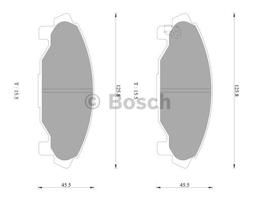 Bosch 0 986 AB2 257 Гальмівні колодки, комплект 0986AB2257: Купити в Україні - Добра ціна на EXIST.UA!