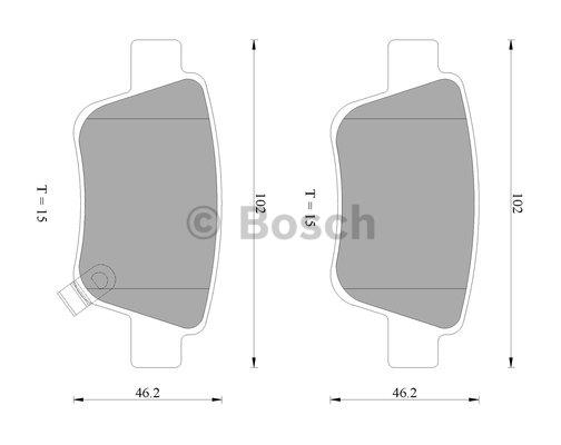 Bosch 0 986 AB2 267 Гальмівні колодки, комплект 0986AB2267: Приваблива ціна - Купити в Україні на EXIST.UA!