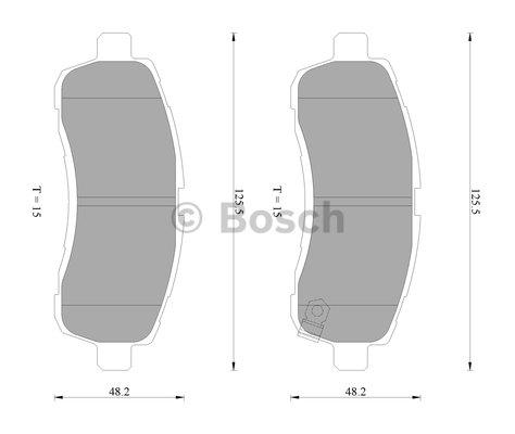 Bosch 0 986 AB2 275 Гальмівні колодки, комплект 0986AB2275: Купити в Україні - Добра ціна на EXIST.UA!