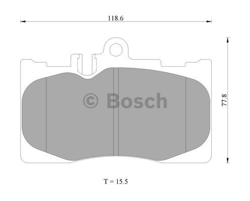 Bosch 0 986 AB2 286 Гальмівні колодки, комплект 0986AB2286: Купити в Україні - Добра ціна на EXIST.UA!