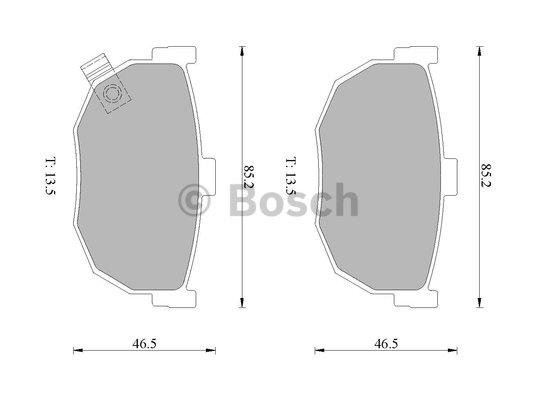 Bosch 0 986 505 724 Гальмівні колодки, комплект 0986505724: Купити в Україні - Добра ціна на EXIST.UA!